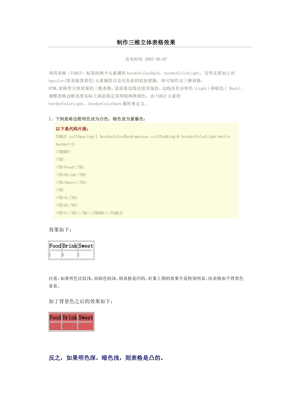 三维立体表格的制作_第1页