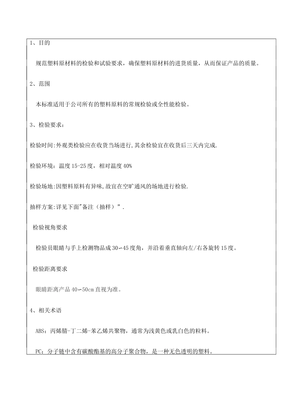 塑料原料检验标准_第2页