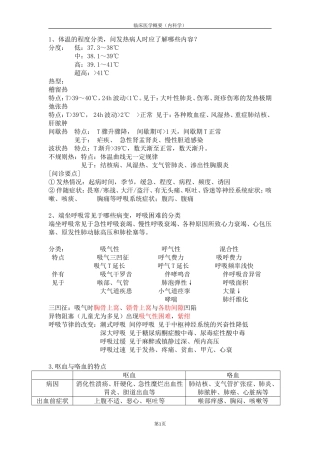 临概知识点总结