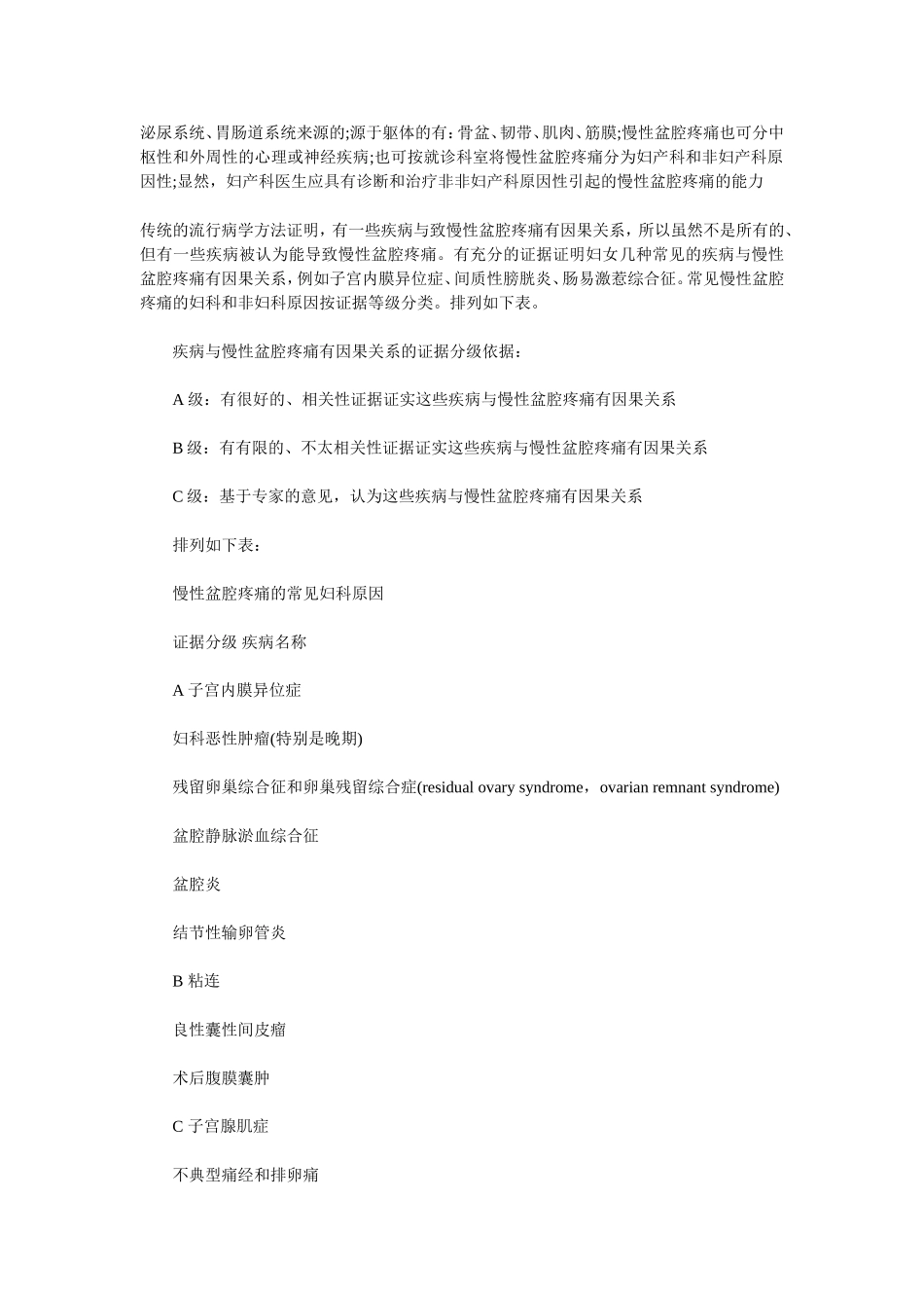 慢性盆腔疼痛诊疗指南_第2页