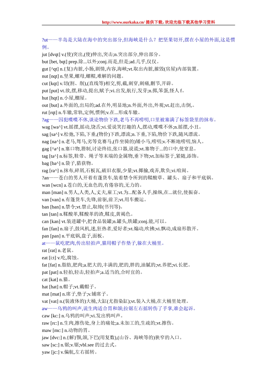 妙语巧记3000基础英文单词(精简版)_第3页