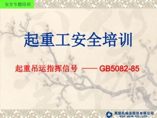 起重工指挥信号