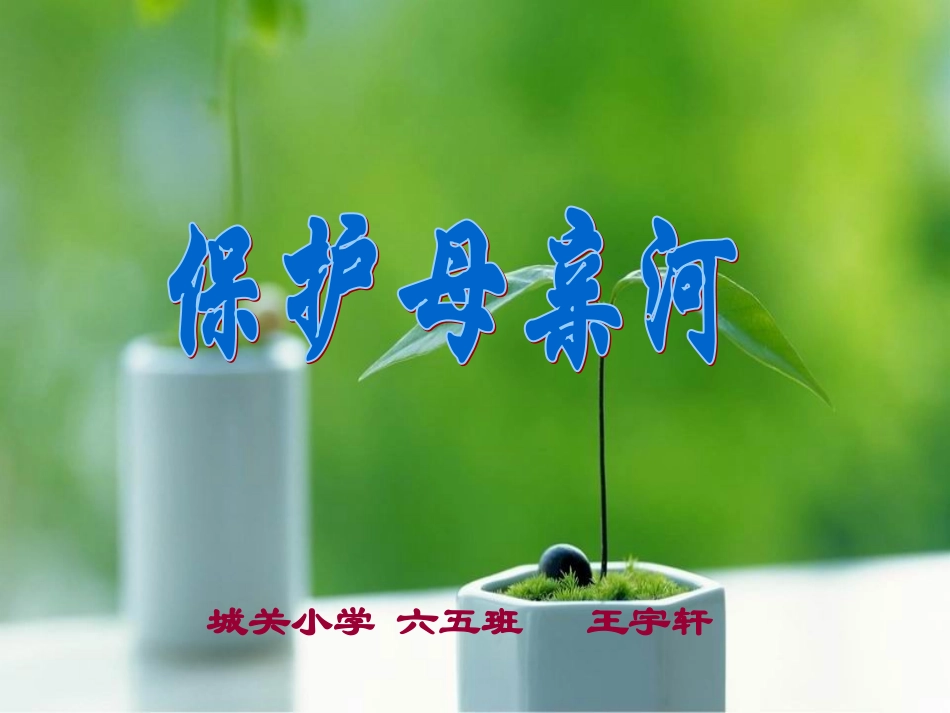 保护母亲河王宇轩_第1页