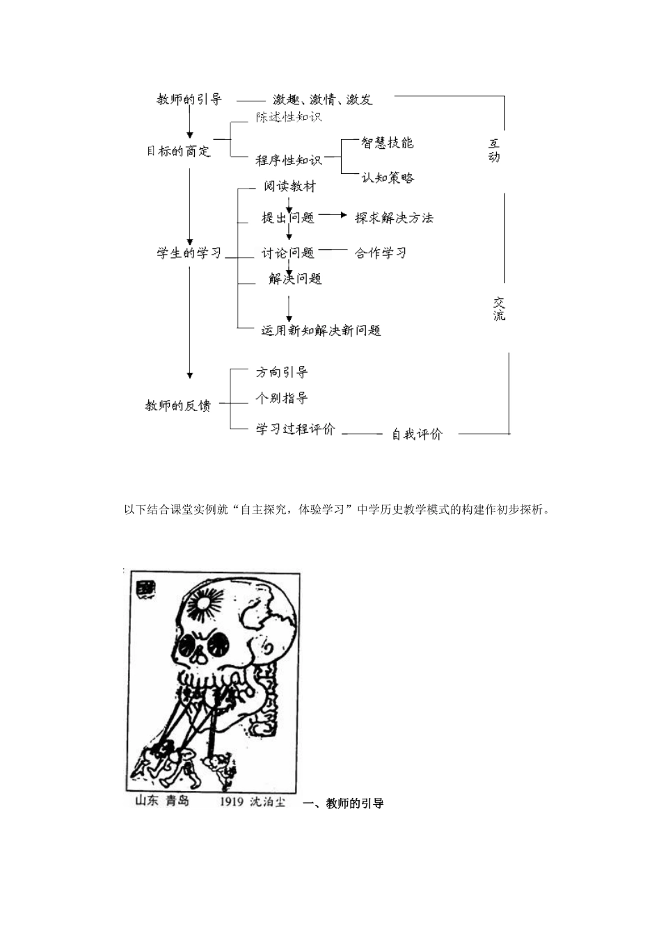 “自主探究、体验学习”中学历史教学模式构建新探_第2页