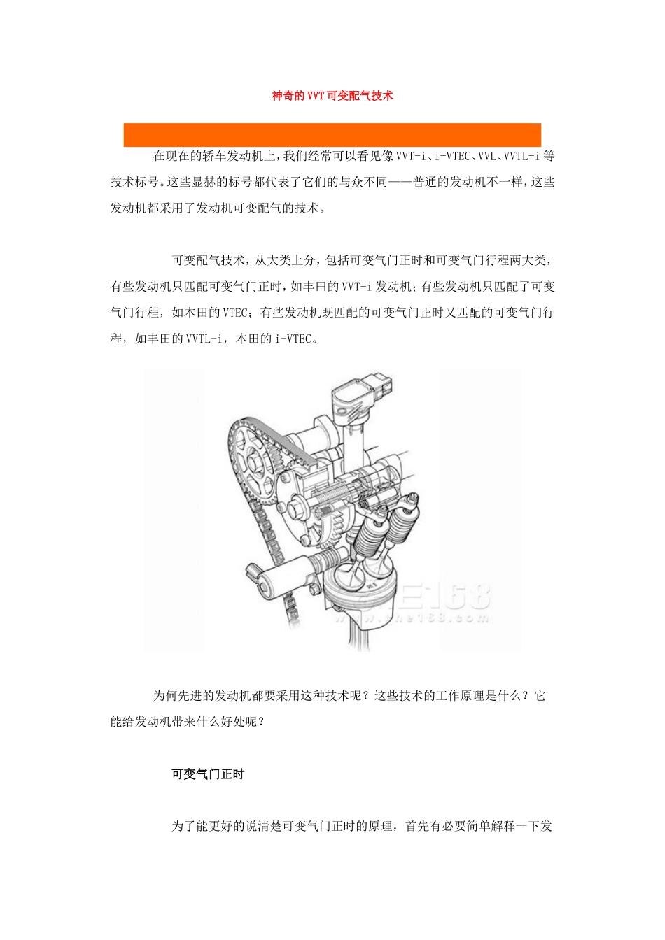 神奇的VVT可变配气技术_第1页