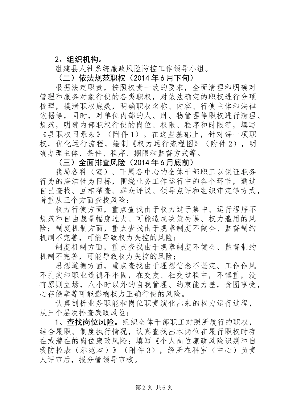 人保局廉政风险防控实施方案_第2页