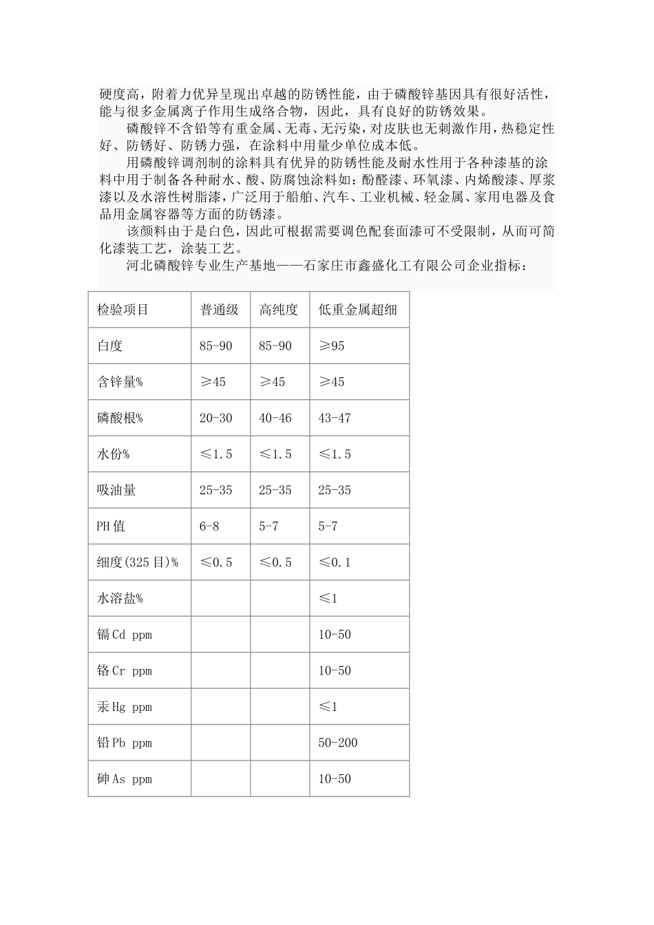 磷酸锌物理化学性质_第2页