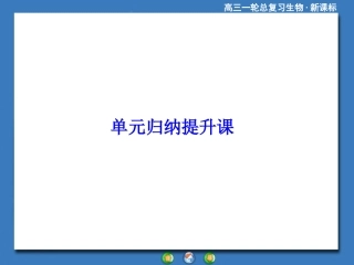 2015《课堂新坐标》高考生物大一轮复习配套单元归纳提升课：必修1-第4单元