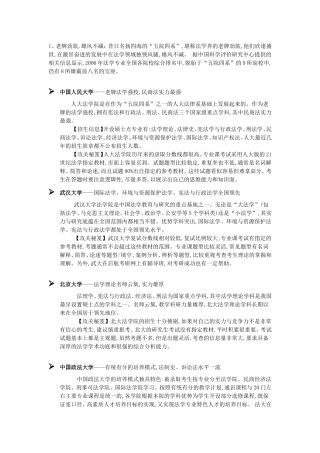 法学研究生院校排行榜