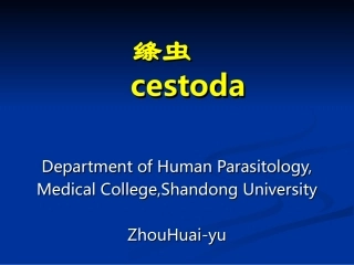 人体寄生虫学——带状绦虫