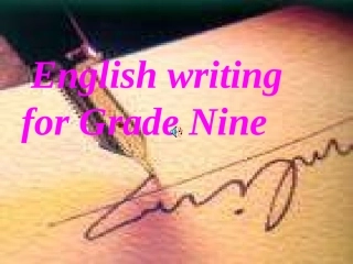 九年级英语课件-九年级写作复习公开课