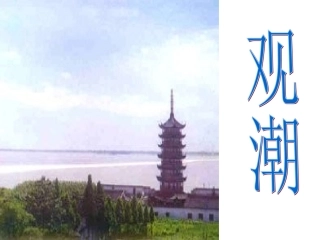 四年级《观潮》课件2
