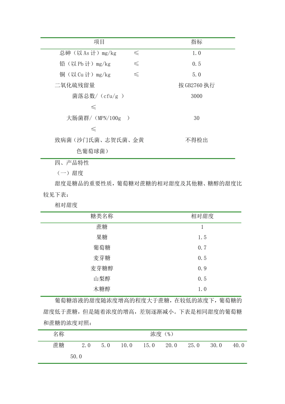 葡萄糖产品介绍及应用_第2页