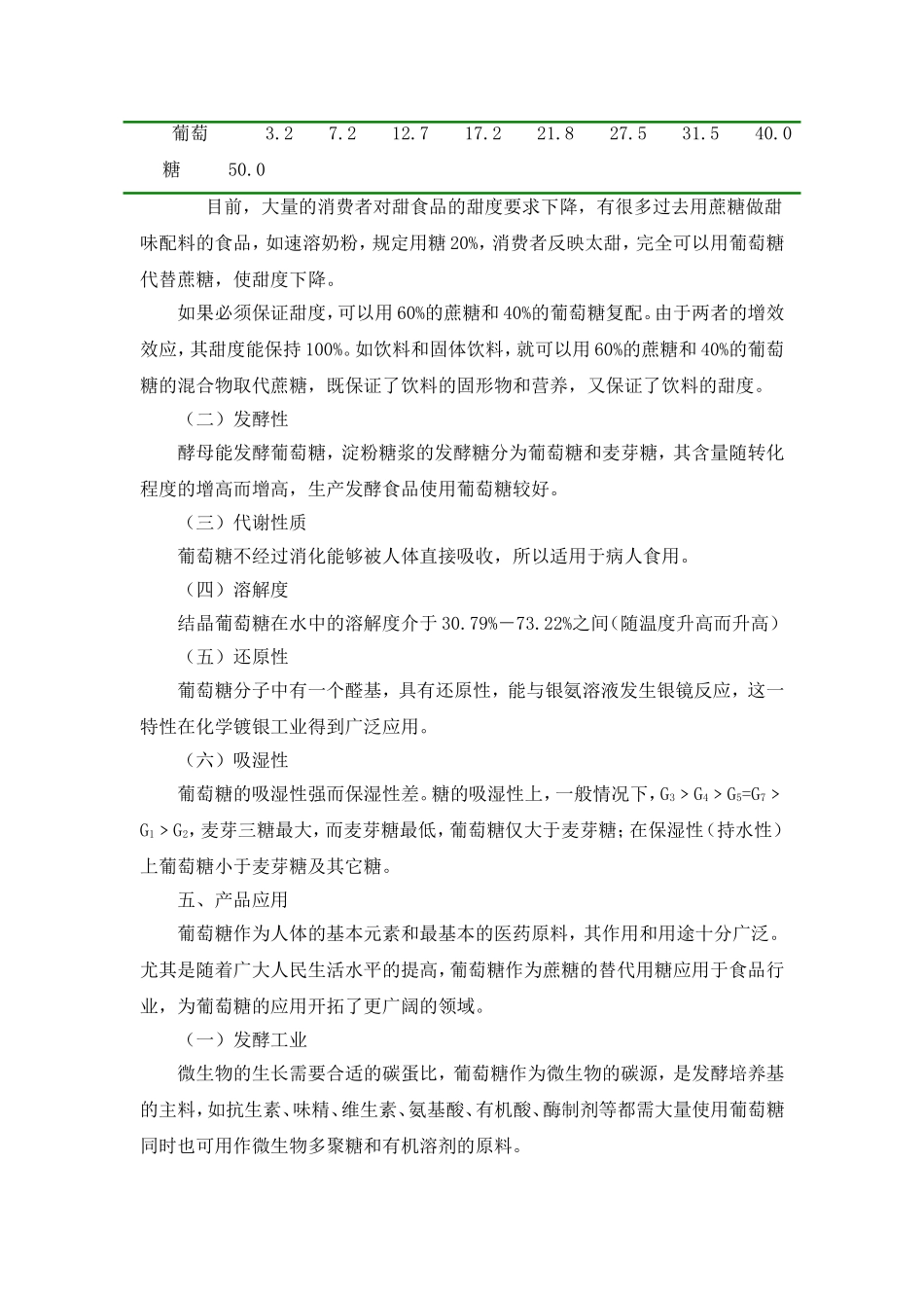 葡萄糖产品介绍及应用_第3页