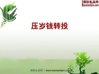 林雪燕分享年终奖压岁钱转投保险27页
