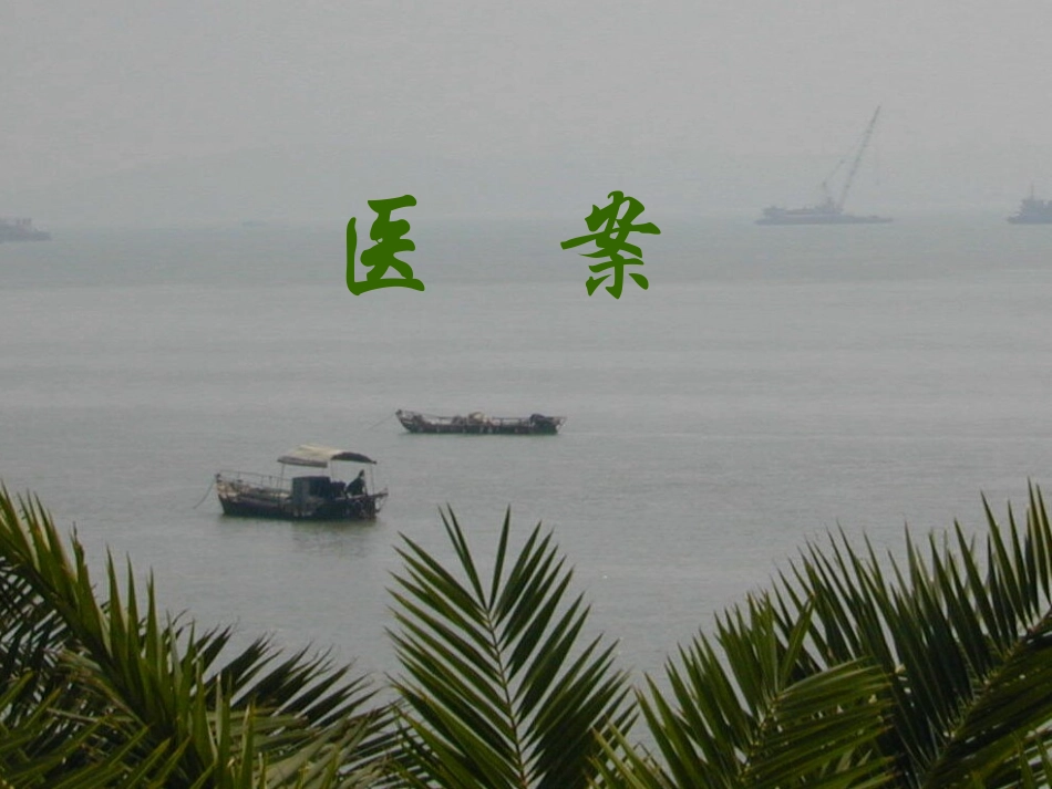 蒲辅周医案ppt_第1页