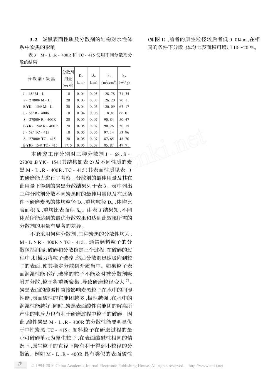水性体系中炭黑分散的影响因素_第3页