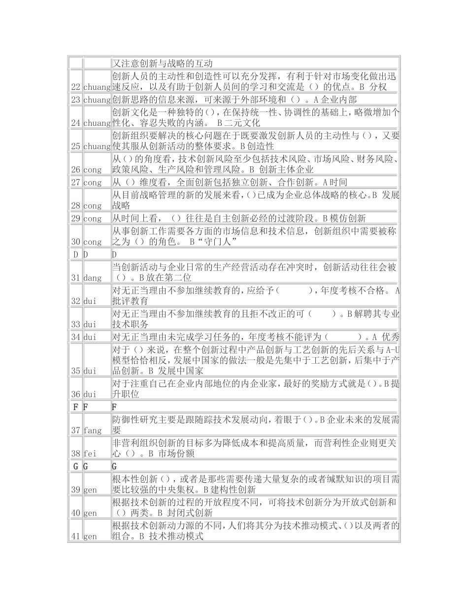 创新考试题库_第2页