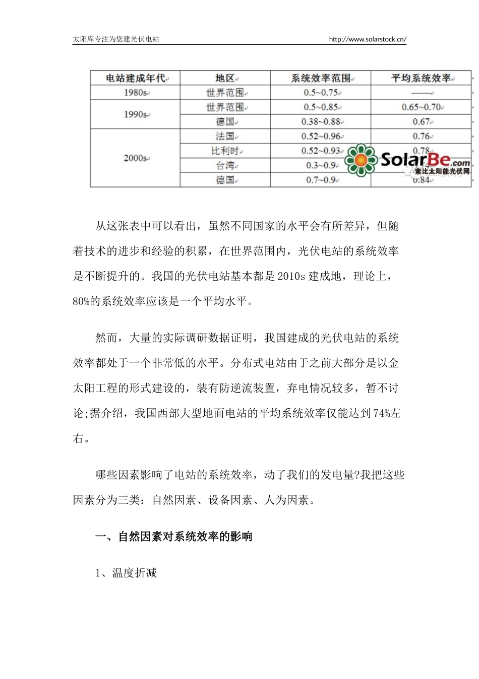 哪些因素影响了光伏电站的发电效率？_第2页