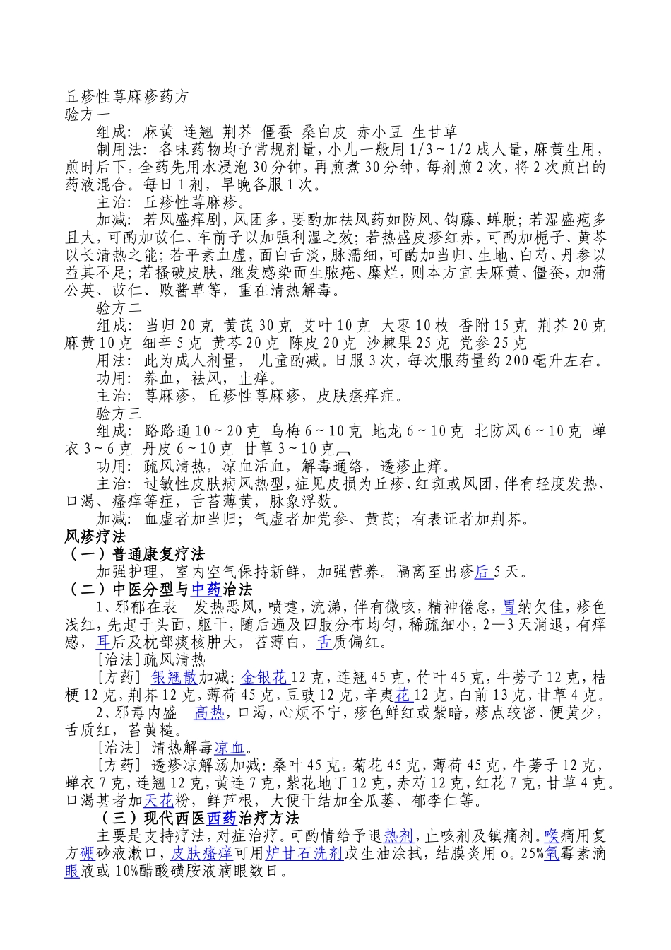 丘疹性荨麻疹药方_第1页