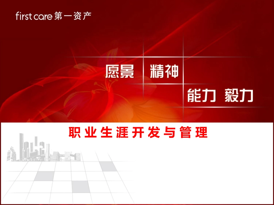 人力资源专业--职业生涯开发与管理_第1页