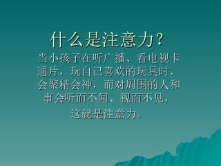 什么是注意力？