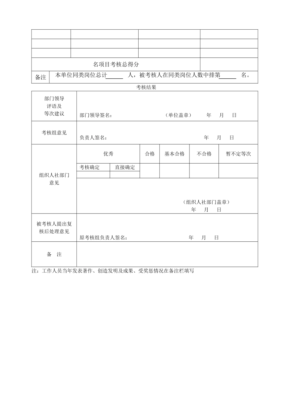 事业单位考核表_第3页