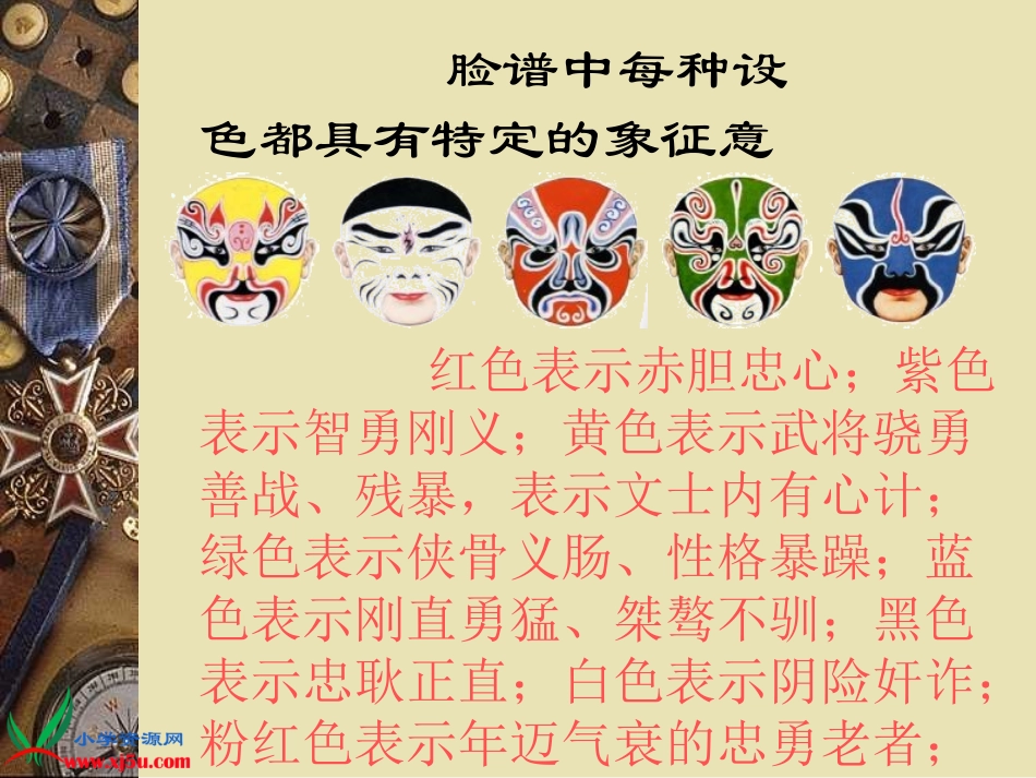 北师大版六年级语文上册《花脸》PPT课件_第3页