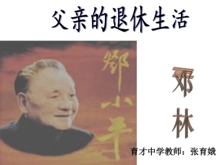 父亲的退休生活