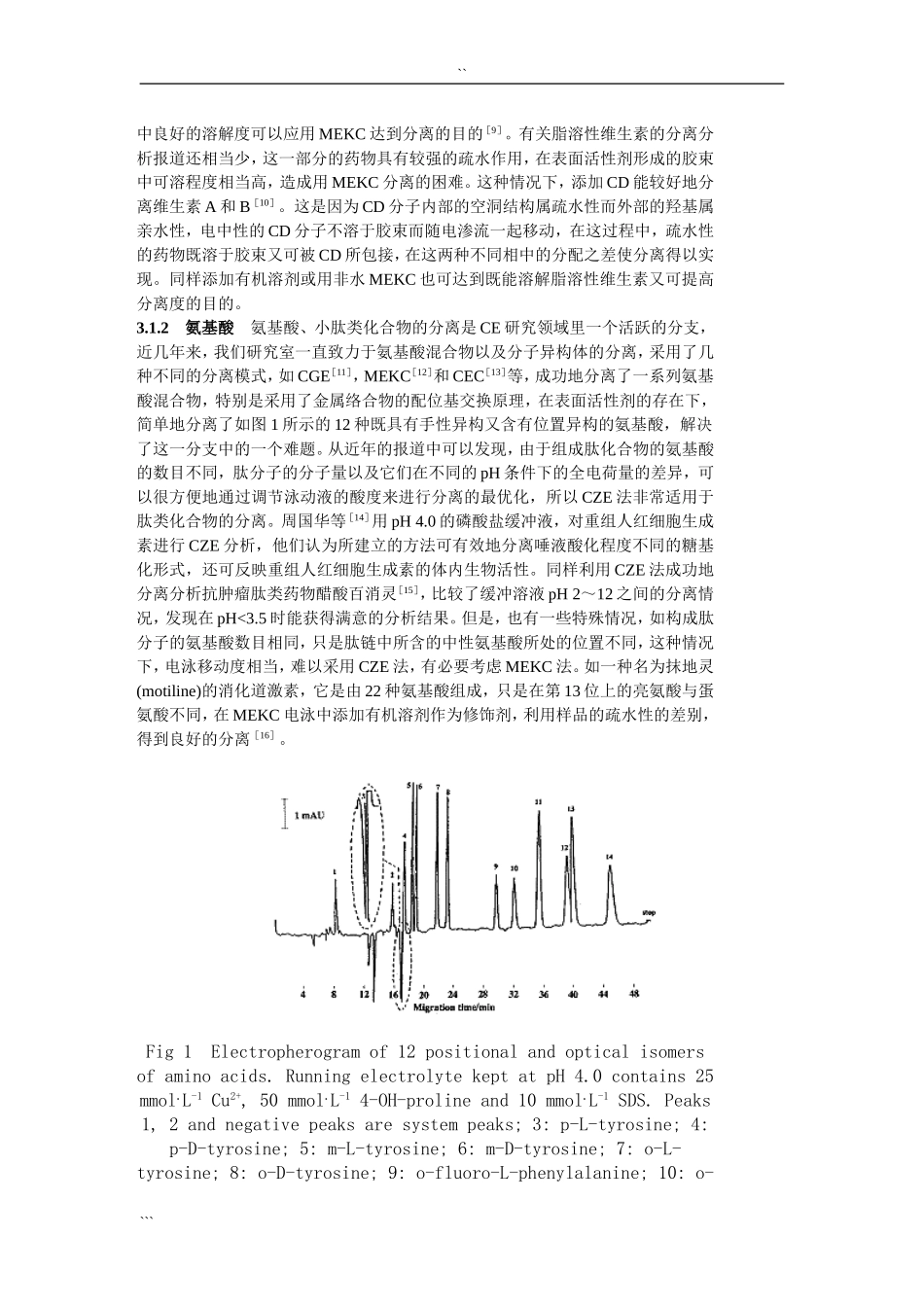 毛细管电泳在药物分析中的应用_第3页