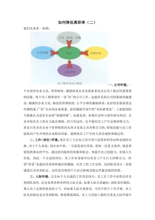 如何降低离职率2