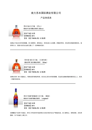 苏本产品体系表