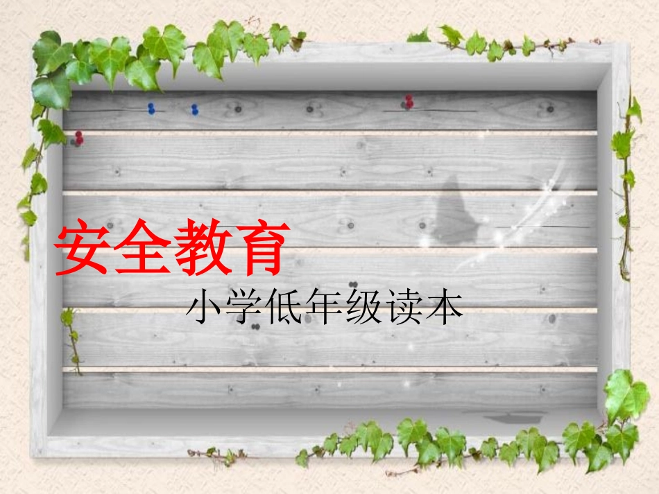 安全教育-低年级_第1页