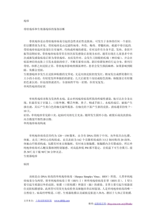 皮肤病疱疹知识大全