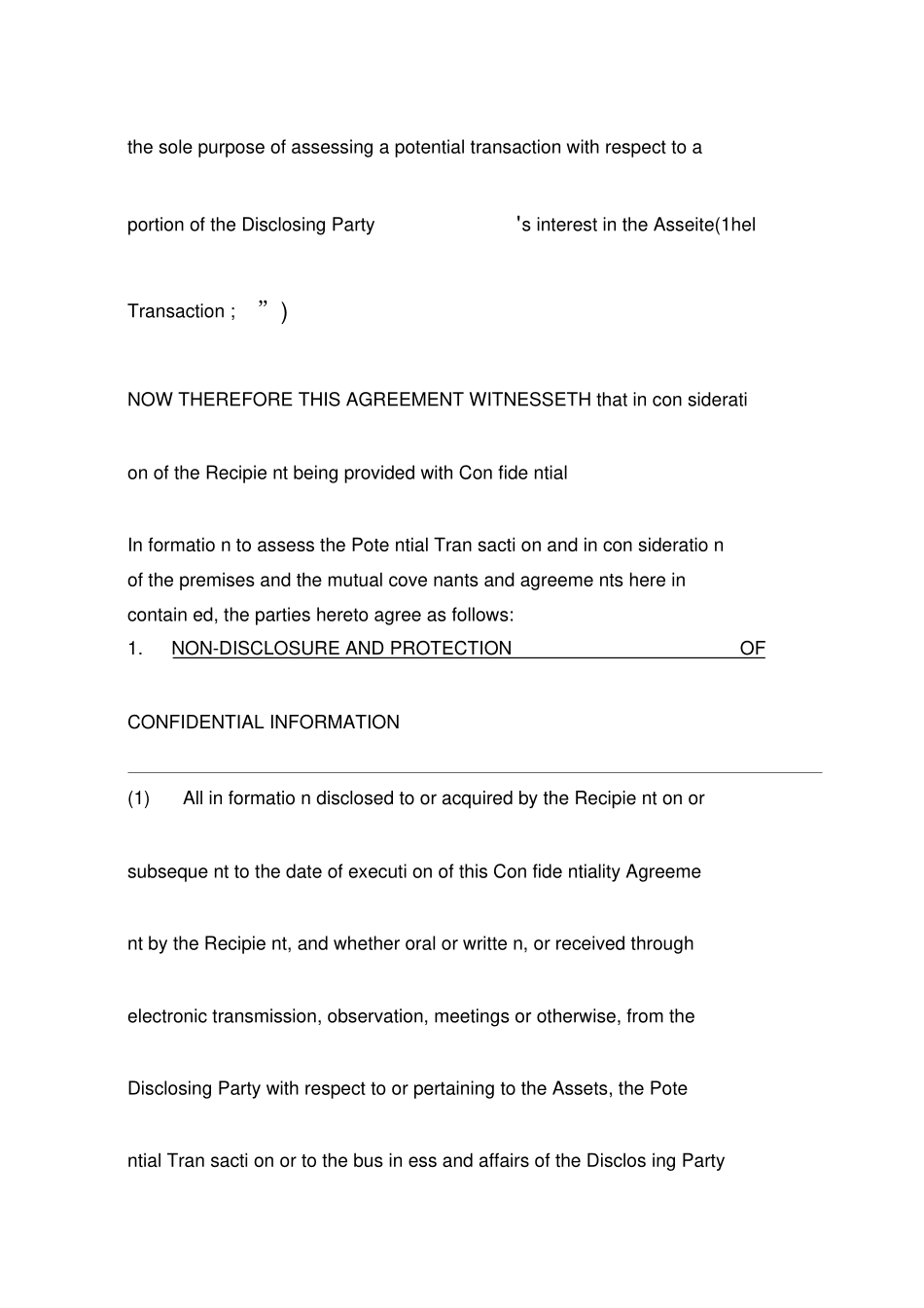 CONFIDENTIALITYAGREEMENT公司股权协议英文版_第3页