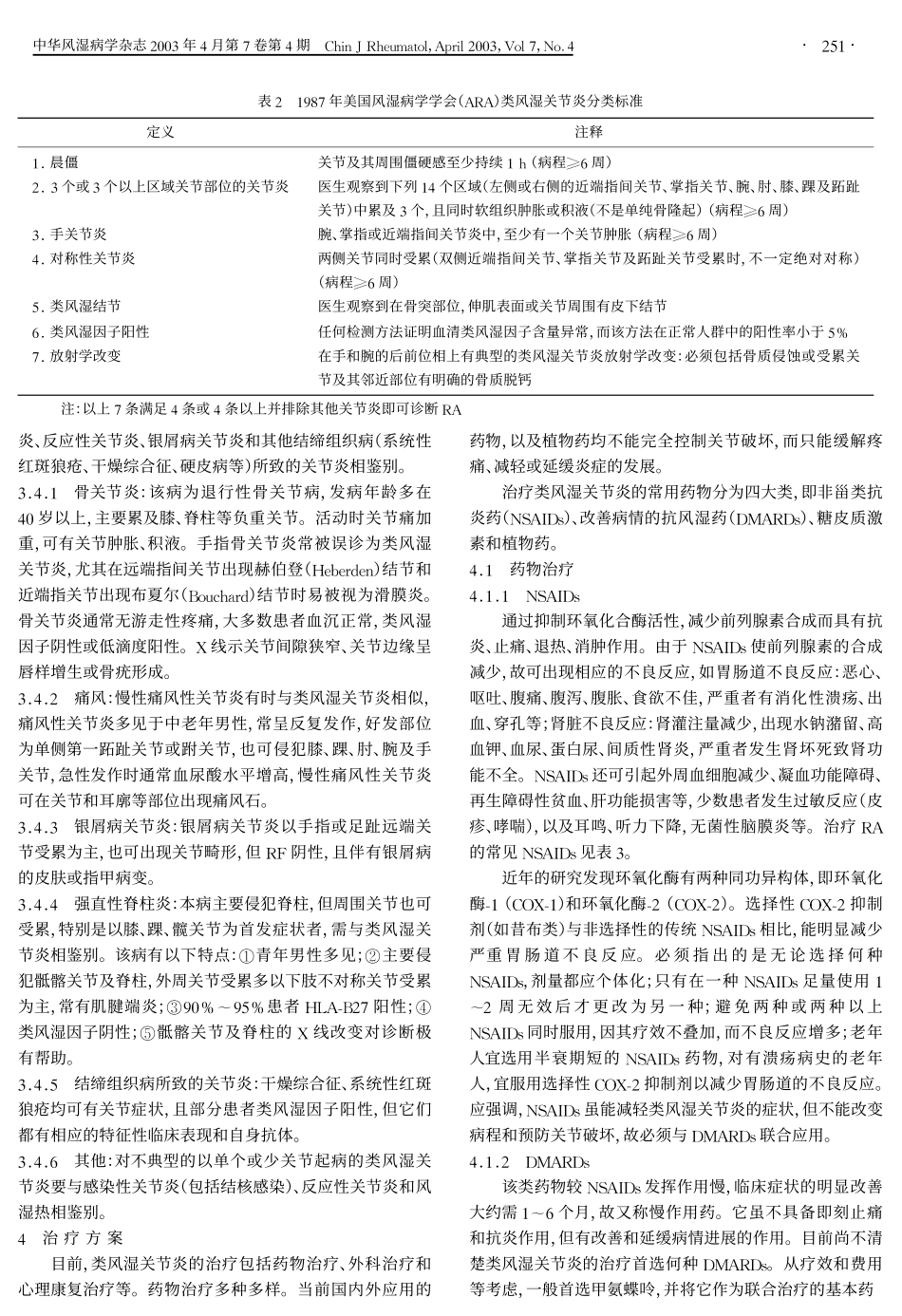 类风湿关节炎诊治指南草案_第2页