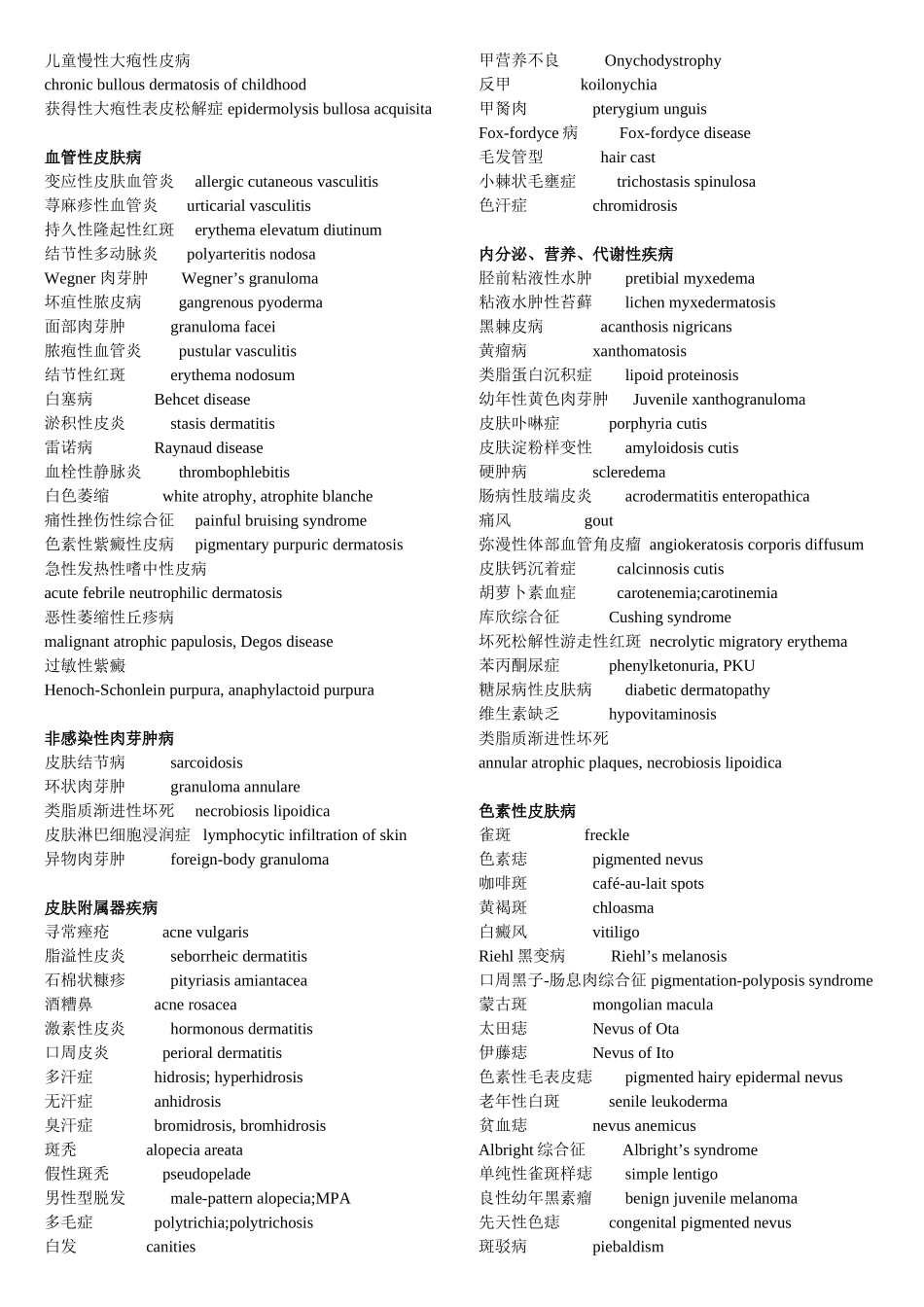 皮肤病的医学英语_第3页