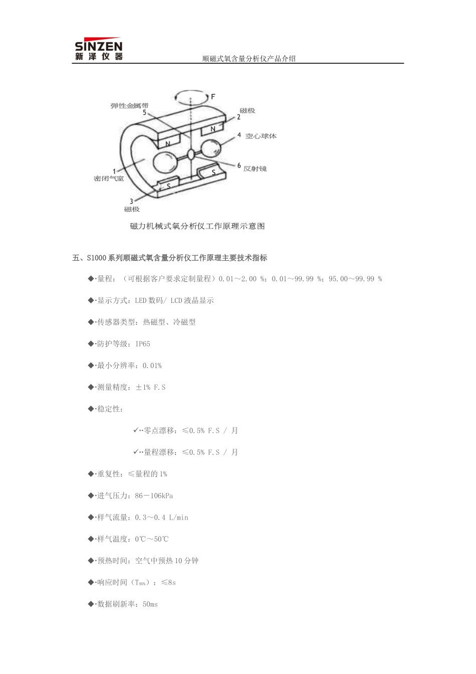 顺磁式氧含量分析仪_第3页