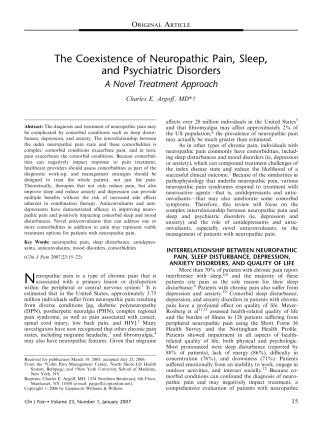 神经性疼痛治疗新方法