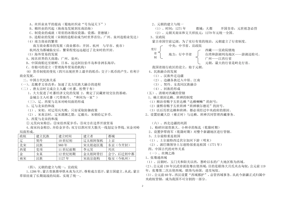 2013年七年级中国古代历史复习资料_第2页