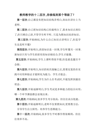 你修炼到几级了