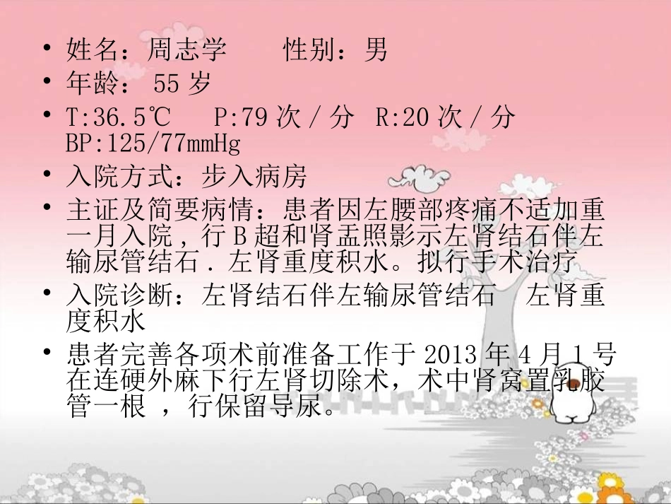 肾切除术后患者的护理查房_第2页
