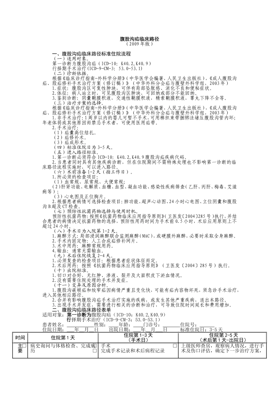 疝气临床路径_第1页