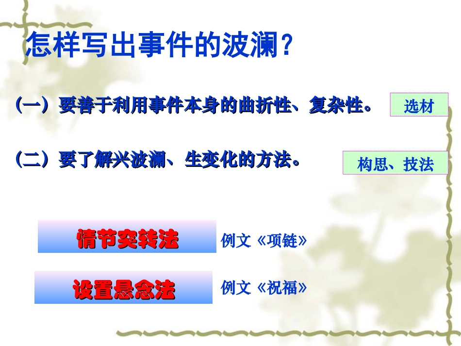 情节突转法(PPT-20)_第1页