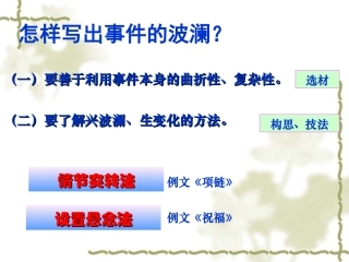 情节突转法(PPT-20)