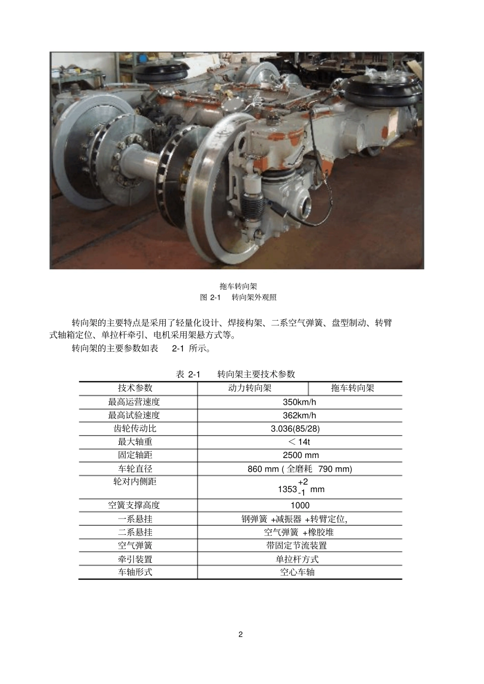 CRH2转向架解读_第2页