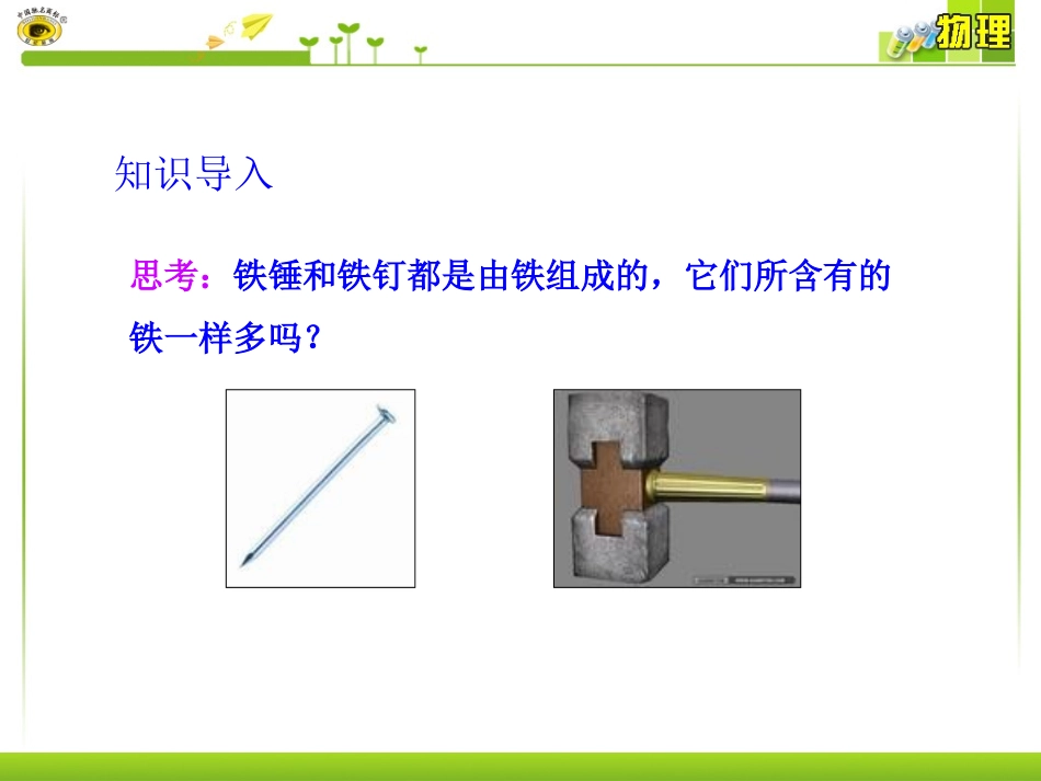 二物体的质量及其测量_第3页