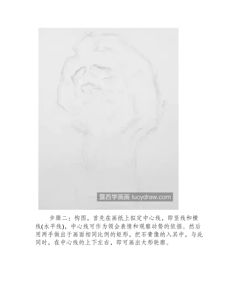 石膏头像怎么画_绘画步骤有几步_素描教程_第2页