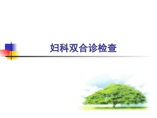 双合诊,带教PPT