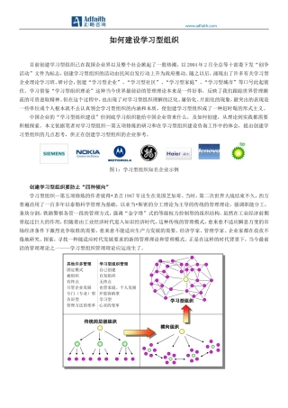 如何建设学习型组织